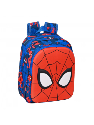 MOCHILA INFANTIL ADAPT.CARRO BOLSILLO 3D SPIDER-MAN "GREAT POWER"