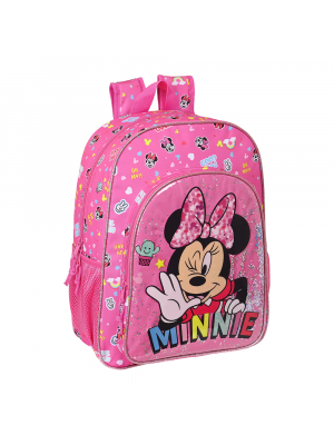 MOCHILA DE 33 CM ADAPT.CARRO MINNIE MOUSE "LUCKY"