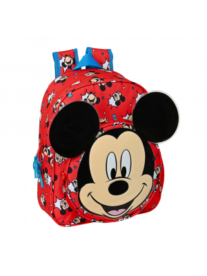 MOCHILA INFANTIL ADAPT.CARRO MICKEY MOUSE "HAPPY SMILES"