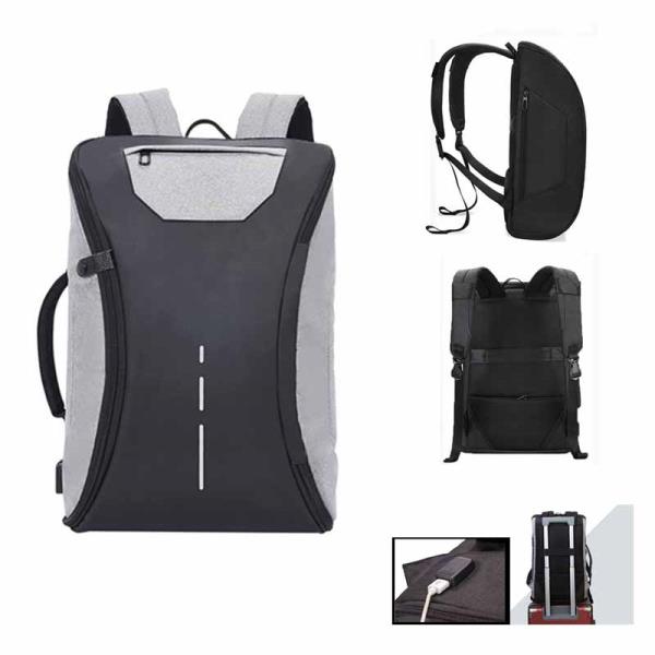 MOCHILA ANTIRROBO CASUAL/PTO.USB