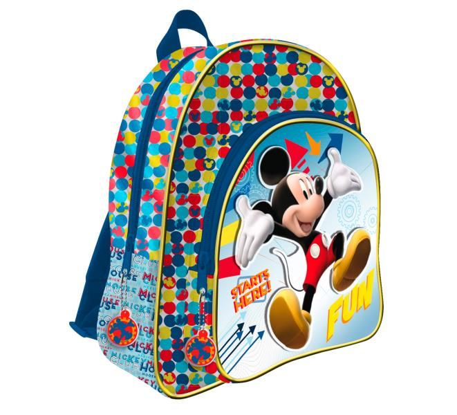 Mochila 2 cremalleras a/carro 41cm 3D Mickey