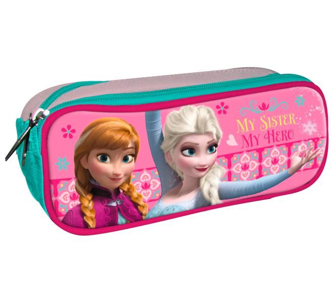 Portatodo doble cremallera 220x62x82 mm Frozen