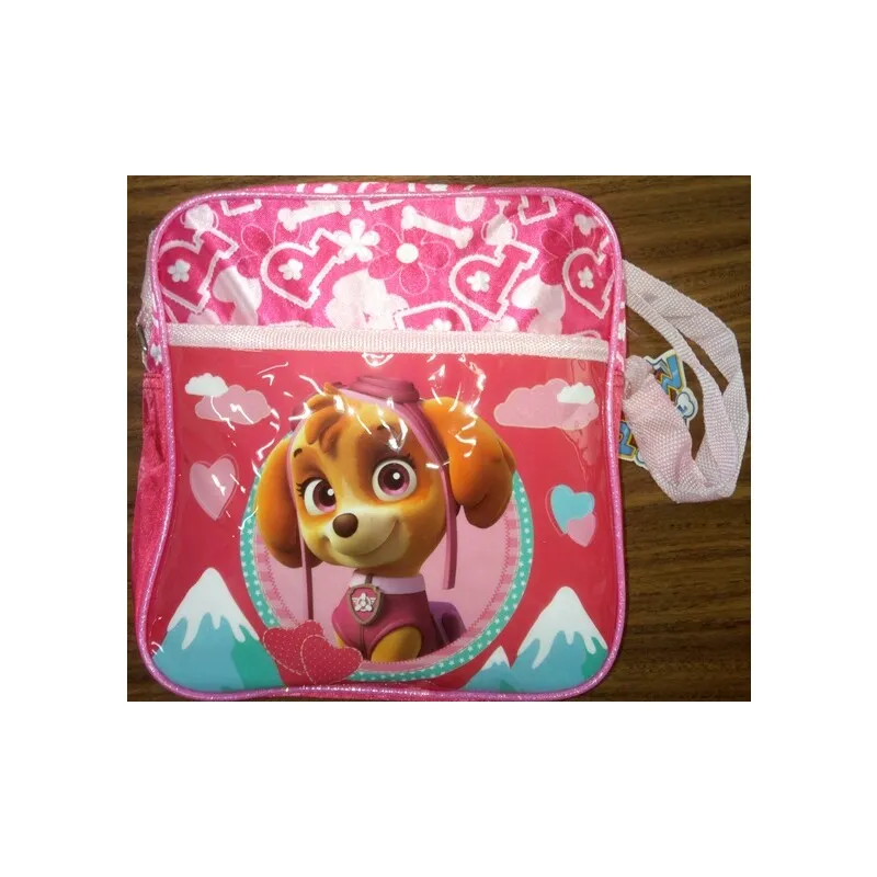 [ast2077] Bolso bandolera con cremallera 17x21 Paw patrol