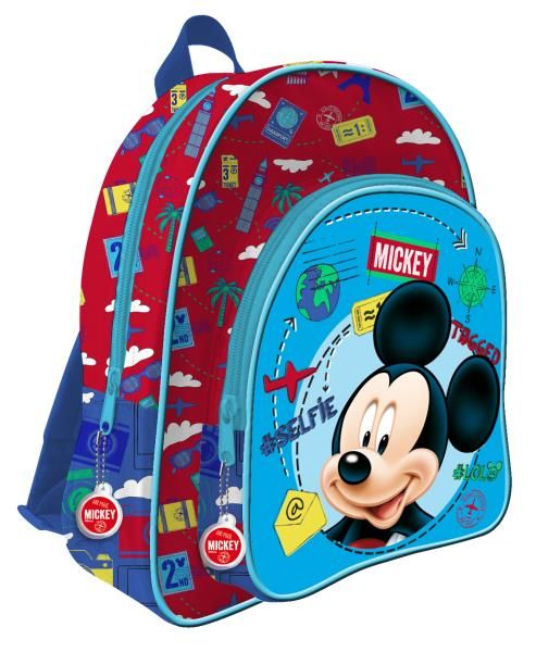 MOCHILA 2 CREMALLERAS MICKEY 2017