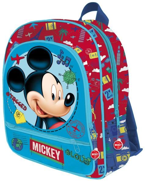 MOCHILA 3 CREMALLERAS MICKEY 2017