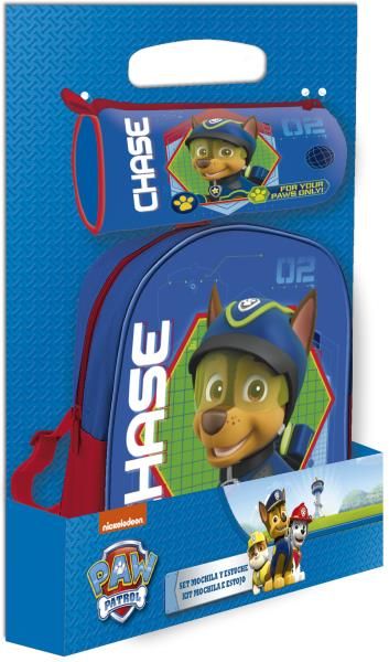 SET MOCHILA+PORTATODO CILINDRICO  PAW