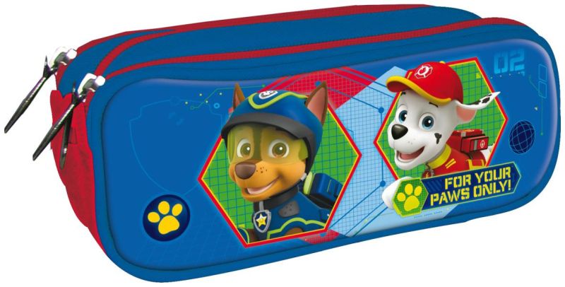 Portatodo triple cremallera 220x90x85 mm Paw Patrl