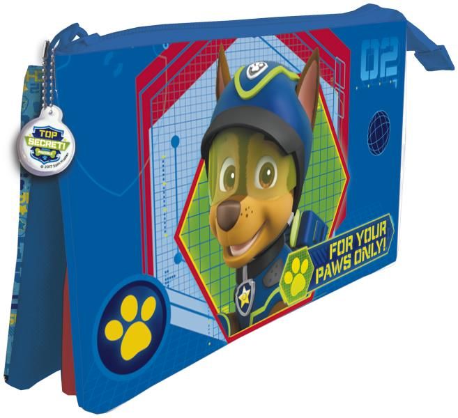 Portatodo 3 compartimentos 22x12cm Paw Patrol