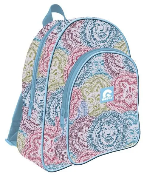 [ast5605] Mochila estandar BAGGY AZUL MANDALA 2018