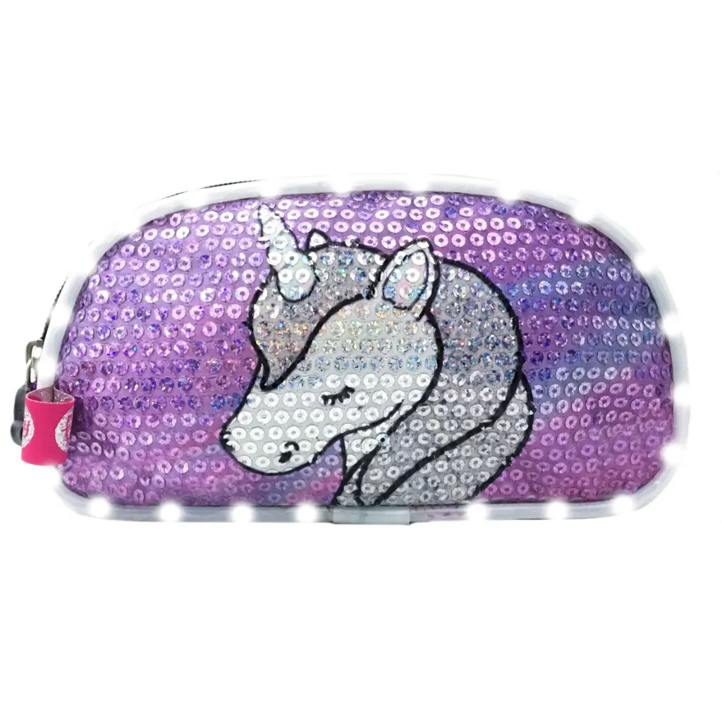 [119] PORTAT.DOBLE UNICORNIO LED MALVA