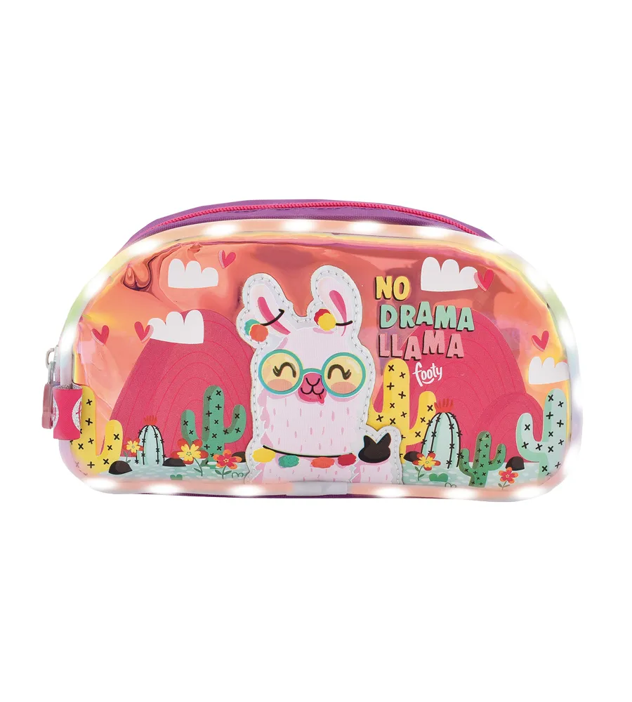 [768] PORTAT.DOBLE LLAMA LED MALVA
