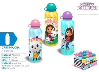 CANTIMPLORA ALUM 500ML SURT GABBYS DOLLHOUSE
