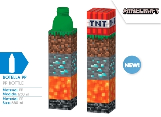 CANTIMPLORA PP 650ML MINECRAFT