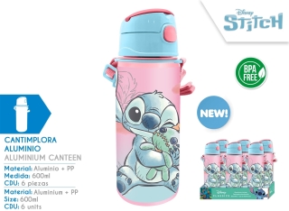 CANTIMPLORA ALUM CON ASA STITCH 600ML