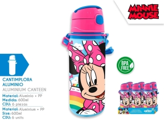 CANTIMPLORA ALUM CON ASA MINNIE 600ML