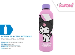 CANTIMPLORA TACTO SUAVE A.INOX 800 ML KUROMI