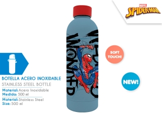 [843372] CANTIMPLORA IMPRESIÓN 3D A.INOX 500 ML SPIDERMAN