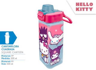 CANTIMPLORA PP CUADRADA HELLO KITTY
