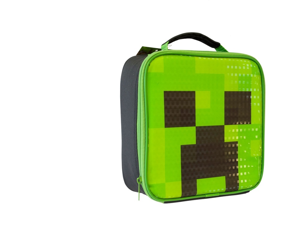 BOLSA DE ALMUERZO CREEPER CUBE MINECRAFT