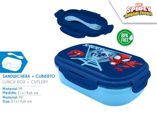 SANDWICHERA CON CUBIERTO SPIDEY