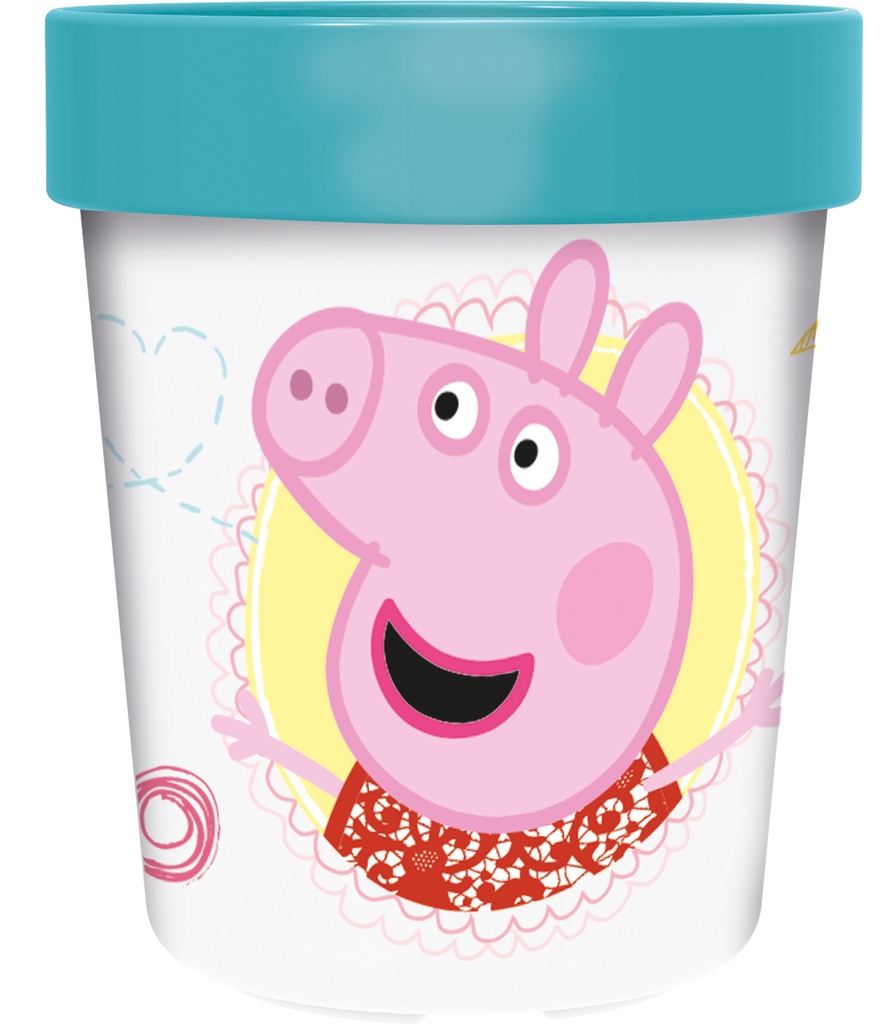 St Vaso Premium Bicolor Antideslizante 260 Ml Peppa Pig Core