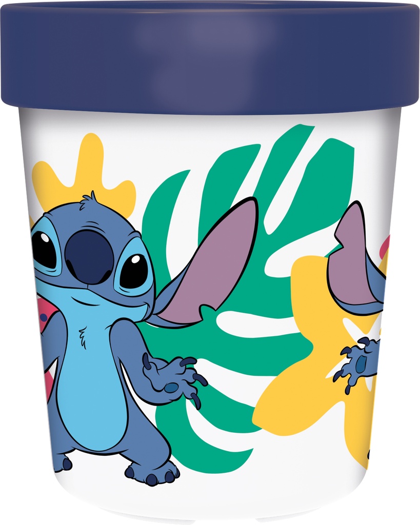 St Vaso Antideslizante Premium Bicolor 250 Ml Stitch