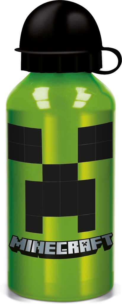 St Botella Aluminio Pequeña 400 Ml  Minecraft Creeper Green