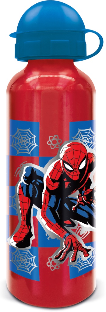 St Botella Alum.Alta 530 Ml Spiderman Arachnid Grid