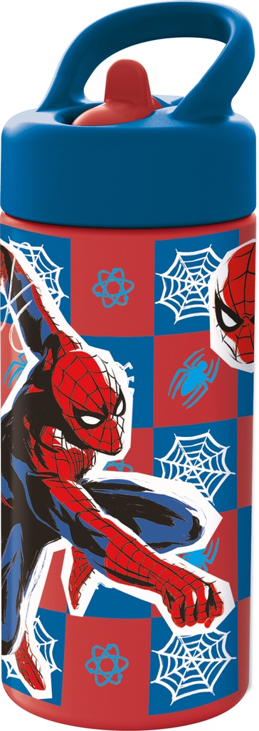 [ST74731] St Botella Pp Playground 410 Ml Spiderman Arachnid Grid