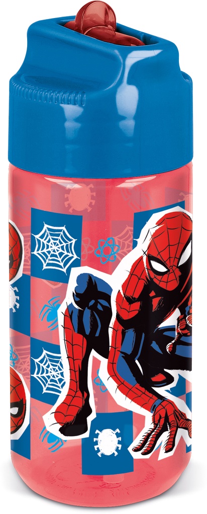St Botella Ecozen Hidro Peq.430 Ml  Spiderman Arachnid Grid