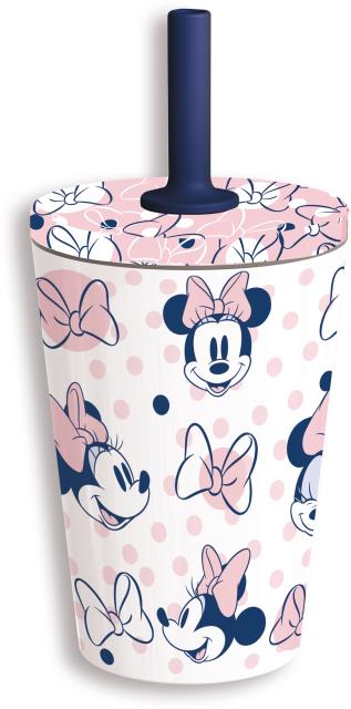 St Vaso Termo Acero Inox.C/Pajita Silicona 360 Ml Minnie Mouse Awesome F