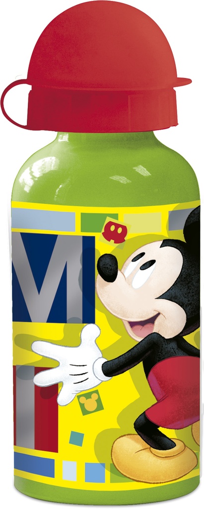 Botella Aluminio Pequeña 400 Ml. Mickey Watercolors