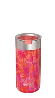 QUOKKA VASO CAFÉ TERMICO A.INOX 400 ML BOOST CORAL GARDEN