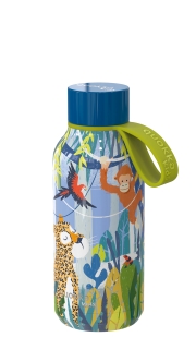 QUOKKA KIDS TERMO A.INOX SOLID 330 ML JUNGLE COLGADOR