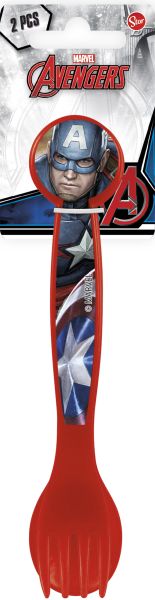 St Set Cubiertos Avengers