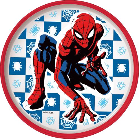 St Plato Antideslizante Premium Bicolor  Spiderman Arachnid Grid