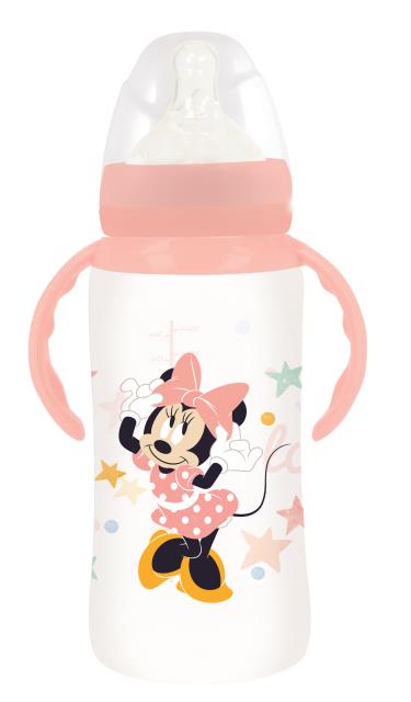 St. Biberon cuello ancho 360ml tetina silicona 3 posiciones c/asa minie indigo dreams