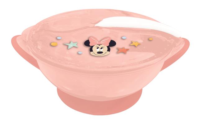 St Bowl Antivuelco C/Tapa Y Cuchara Minnie Indigo Dreams