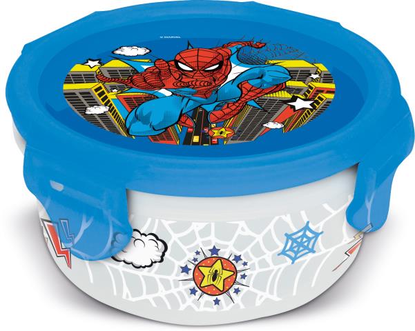 St Recipiente Redondo 270 Ml Spiderman  Midnight Flyer