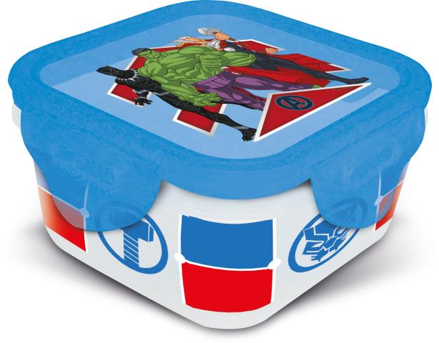 St Recipiente Cuadrado 290 Ml Avengers Heraldic Army
