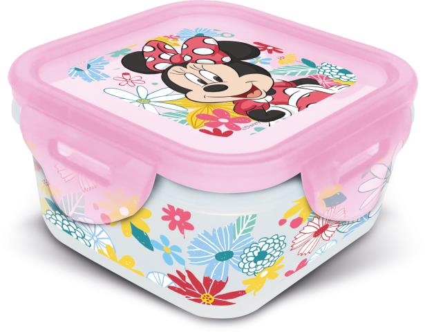 St Recipiente Cuadrado 290 Ml Minnie Mouse Spring Look