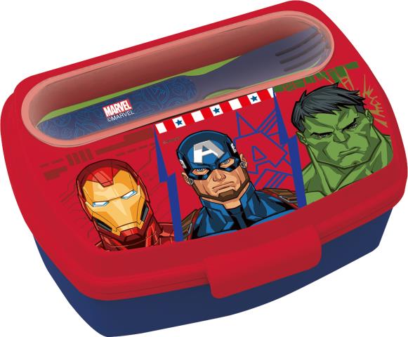 St Sandwich.Rectangular C/Cubiertos  Avengers Invincible Force