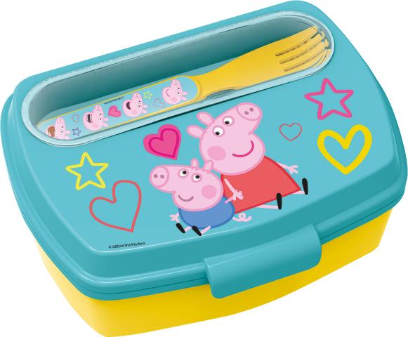 St Sandwich.Rectangular C/Cubiertos Peppa Pig Core 2022