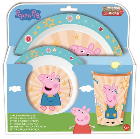 St Set Micro 3 Pcs Peppa Pig Kindness Counts Counts