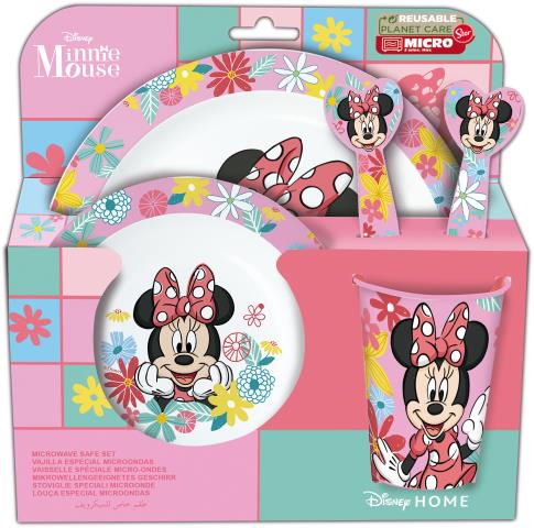 St Set Micro Kids 5 Pcs (+Cubiertos)  Minnie Mouse Spring Look