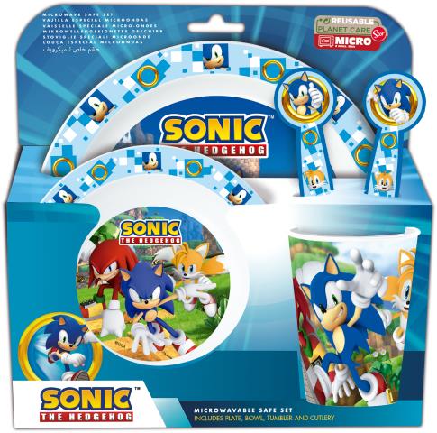 St Set Micro Kids 5 Pcs (+Cubiertos) Sonic