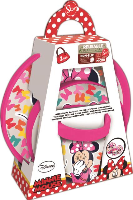 St Set Antides.Prem.Bicolor 3Pcs Minnie So Edgy Bows