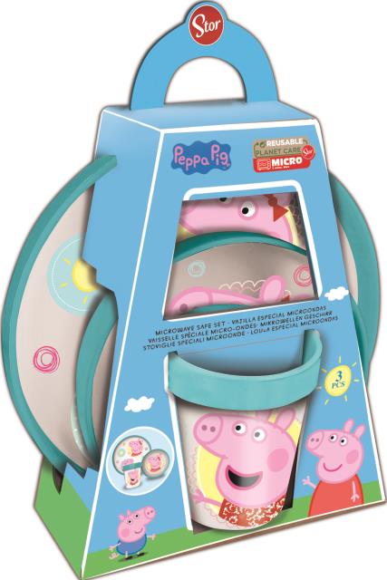 St Set Antides.Prem.Bicolor 3Pcs Peppa Pig Core