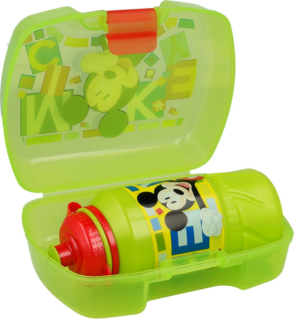 Set Premium Vuelta Al Cole 2 Pcs. Mickey Watercolors