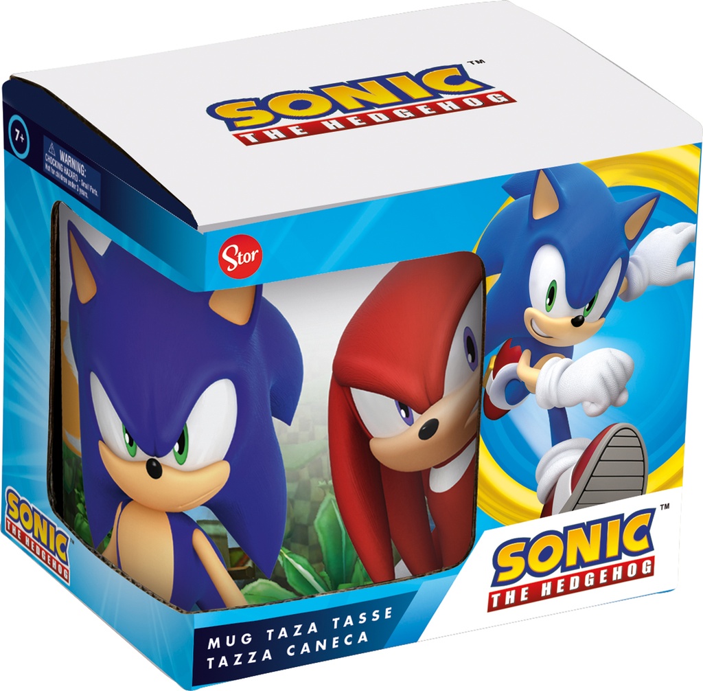 St Taza Ceramica 325 Ml En Caja Regalo Sonic Young Adult